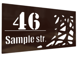 Házszám ragasztással